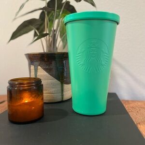 Starbucks 2016 Seafoam/Kelly Green Stainless Steel Tumbler – 16 oz– Discontinued